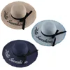 women paper fashion sequences wide brim black bowknot trim dome bowler hat