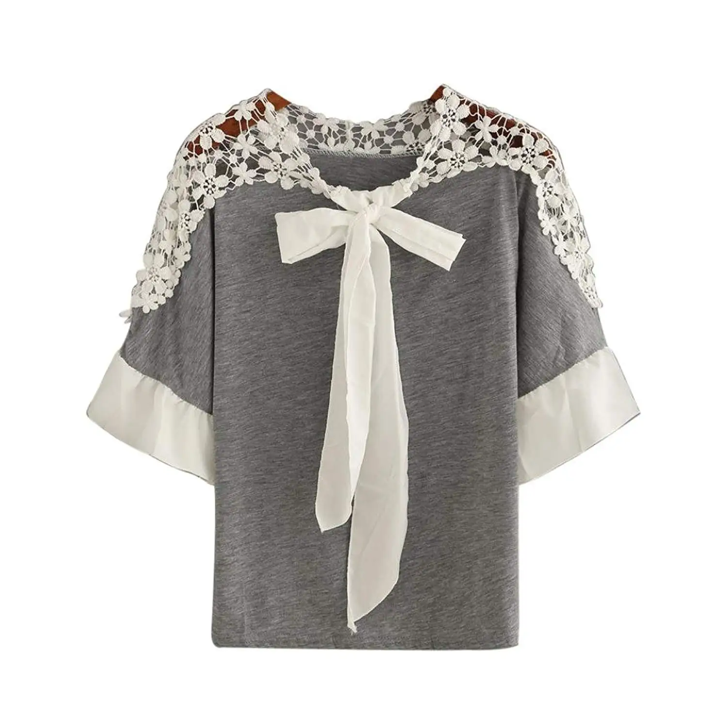 Teresamoon T-Shirt for Women Shirts Letter Printed Short Sleeve Casual Blouse Tees