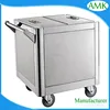 Heavy Duty Food Transport Trolley/Dining Room Service Cart with Handle for Restaurant Catering Factory