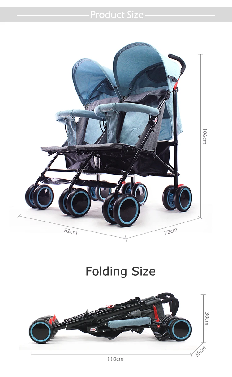 twin frame stroller