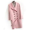 2019 new fashion winter coat double breasted women cashmere wool long coat
