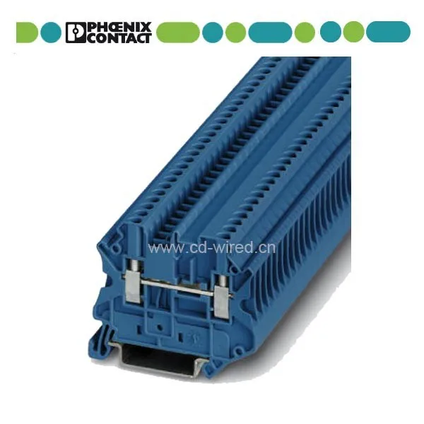 Phoenix Contact Feed-through Modular Terminal Block Din Rail Terminals UT 2,5-MTD BU