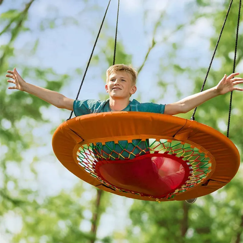 Outdoor Hanging Sunshine Round Saucer Platform Bungee Swing Buy