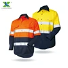 LX805 Plus Size Long Sleeve Cotton Fabric Reflective Safety Work Clothing