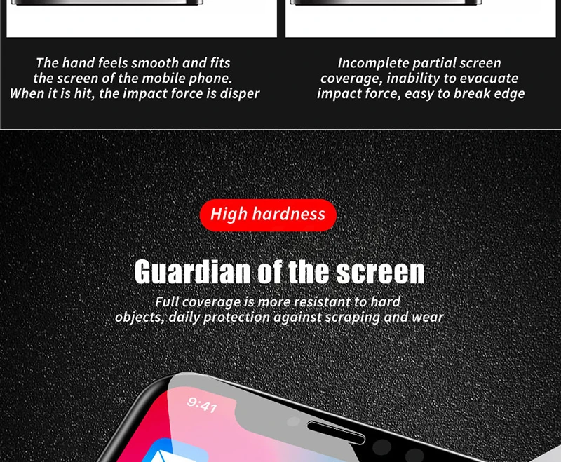 5D Curved Edge Premium Tempered Glass For Samsung Galaxy S6 S7 Edge S9 Screen Protector Film For Samsung S8 S9 Plus S8 Tempered