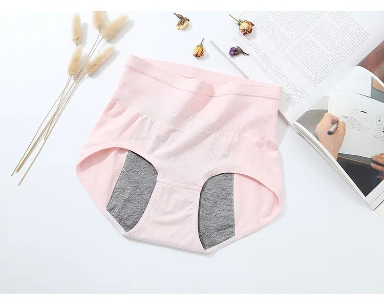 Women's Menstrual Cycle Panties Low Rise Postpartum Briefs Elastic