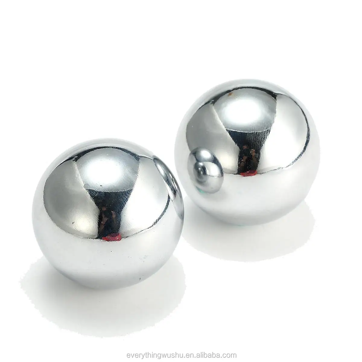 2X Chinese Baoding Balls Fitness Handball Health Exercise Stress Relaxation Therapy Chrome Hand Massage Ball