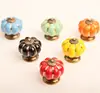 Antique Pumpkin Ceramic Drawer Cupboard Door Pull Cabinet Knob Handle
