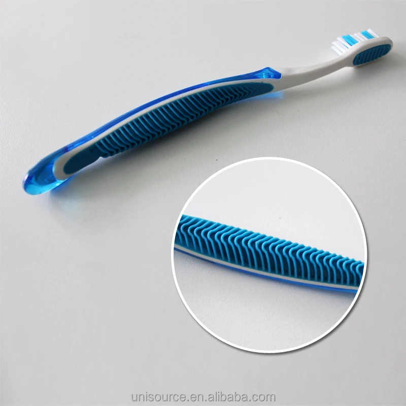With Rubber Tips Gum Massage Big Handle Plastic Toothbrush Buy