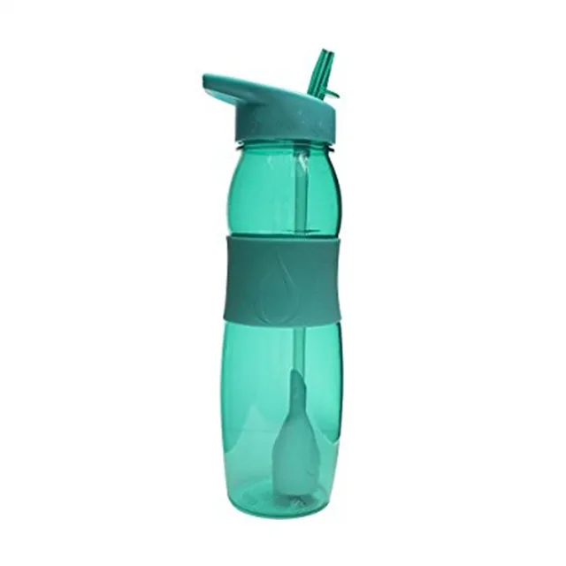 BPA FREE Travel Water Bottle, Custom Logo Space Bottle, Plastic Sports Bottle With Straw 