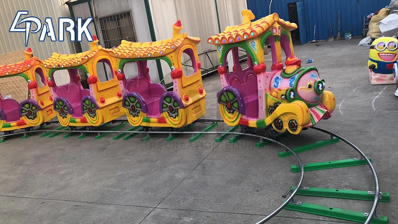 Amusement Park Kids Ride On Train Electric Kids Track My Train 14 Seats 