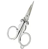 Home Portable Folding Scissors Mini Folding Scissors Travel Scissors Color Silver