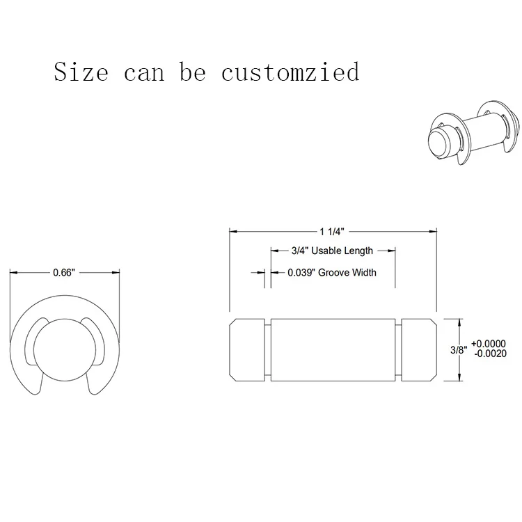 Stainless Steel Headless Clevis Pin With Grooves Buy Clevis Pin