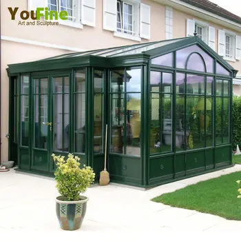 Garten Dekorativen Schmiedeeisernen Pavillon Mit Glas Buy