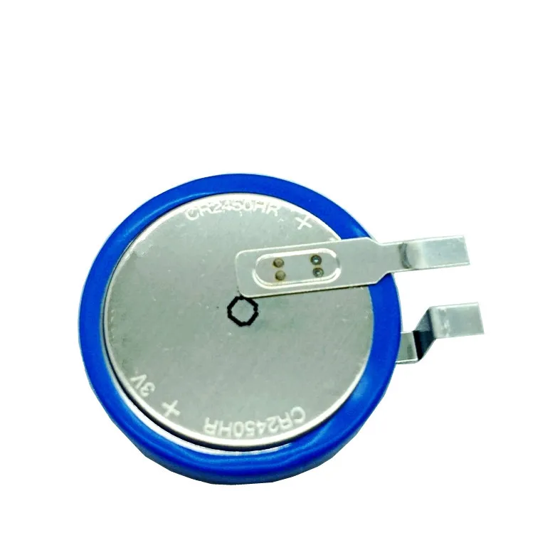 Cr2450hr-t23 Battery With Solder Tabs For Tpms - Buy Cr2450hr Battery ...