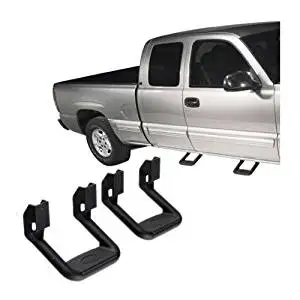 1pair (2pcs) Side Step Dodge Ram Jeep Universal Black Adjustable Nerf