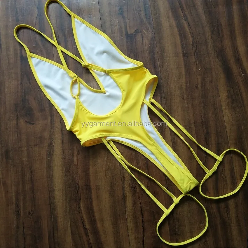 Neon Swimwear Sexy One Piece Thong Bikini High Cut Bathing Suits For Women Buy Neon Swimwear 6340