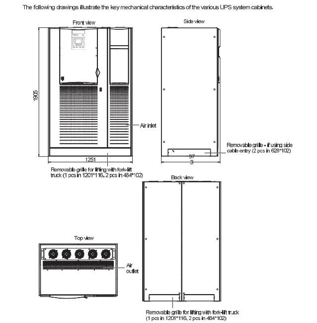 No Break Power Supply 60kva Ups For Medical Computed Tomography