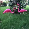 Home Yard Garden Lawn Art Ornaments Decoration Plastic Pink Flamingo Statue