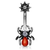 Spider And Web Belly Button Ring Navel Piercing