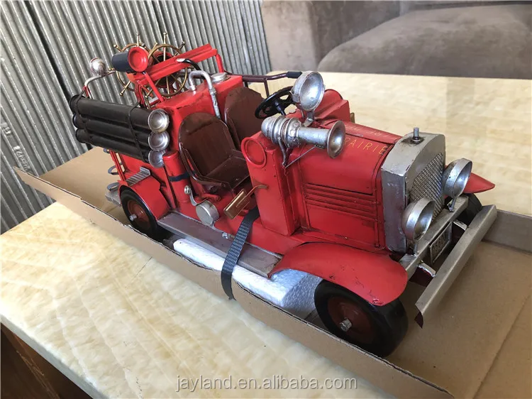 Antique Style Metal Model Fire engine Model