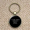 Superwholock Keychain If i didn't know you i would want to hurt glass Photo Cabochon Keychain