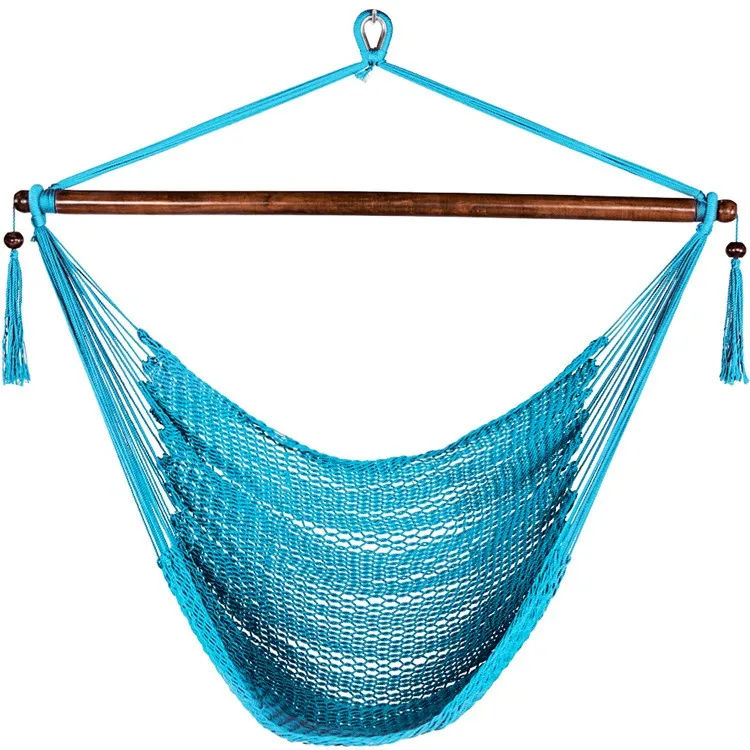 Fancy Fabric Hammock Chair Rope Garden Swing Chair Folding ...