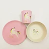 bamboo fiber plate biodegradable eco-friendly bamboo fiber tableware