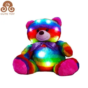 life size rainbow teddy bear