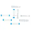 10Pin FFC Flexible Flat Cable 1.0mm Pitch Same Side Contacts With Blue Supporting Tin Plated Used For Electronics