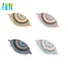 XULIN Size 32.8*16.2 mm, Hot Selling Unique Micro Pave CZ Double Hole Pendant Evil Eye Micro Pave Charm
