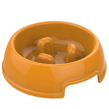 Slow Eating Feeder Plastic Pet Dog Bowl