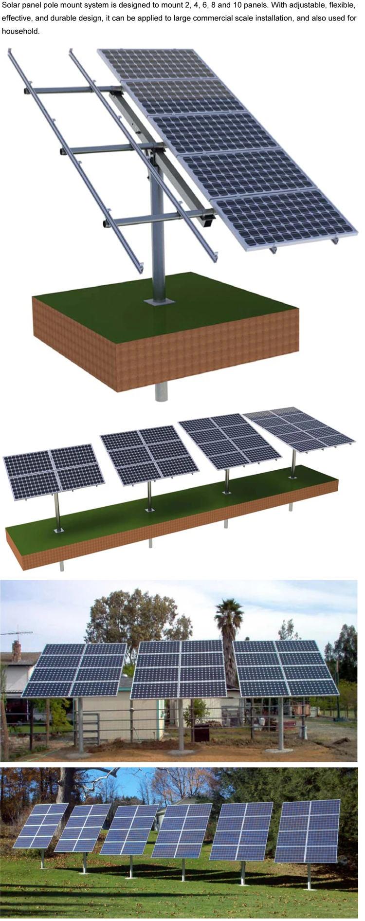 High Quality Cheap Ground Alone Solar Panel Stand For Pv System