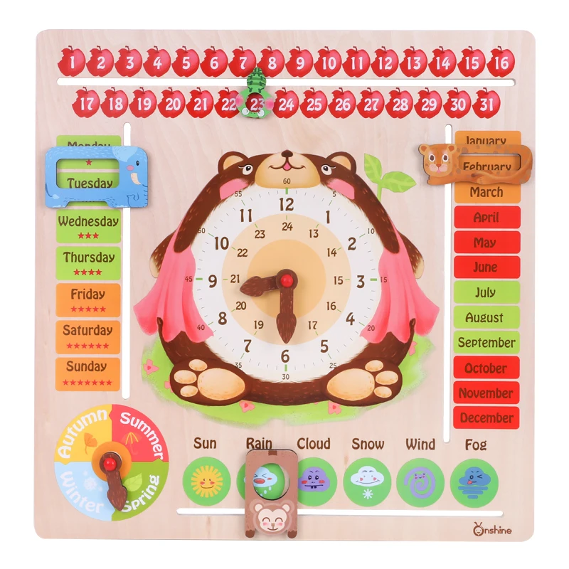 toddler teaching clock