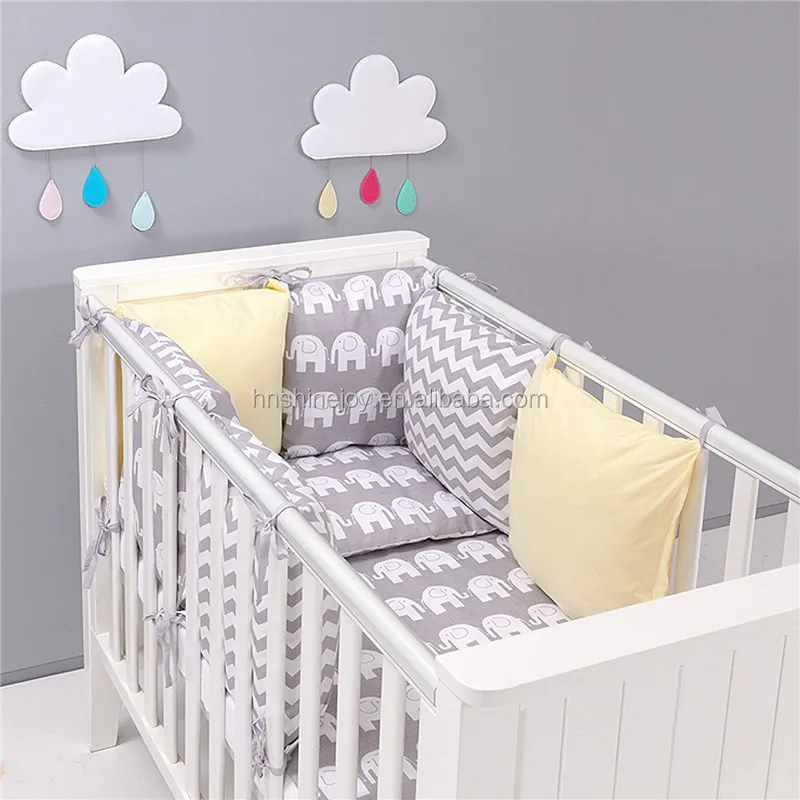 baby girl cot bed bumper set