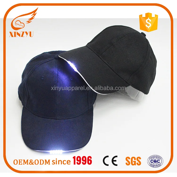 High Quality Infrared Led Light Hats Blank Baseball Bump Cap With Led