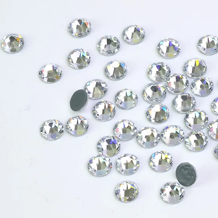 Wholesale iron on glass beads crystal strass, dmc hotfix rhinestone flat back gems in bulk for garment  (3).jpg