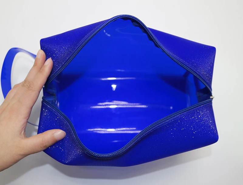 blue shiny cosmetic bag7.JPG