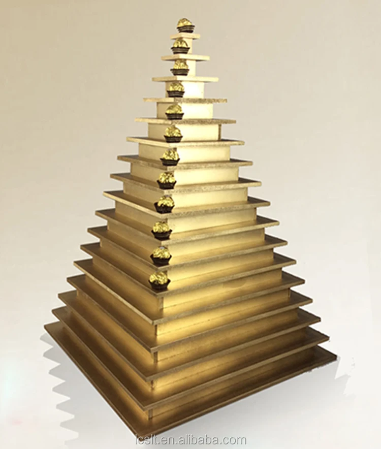 Diy Wedding Decoration Stand Egyptian Wood Pyramid Buy Wood