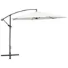12 FT 3M 6 Ribs Offset Cantilever Polyester UV Protective Outdoor Garden Patio Hanging Umbrella