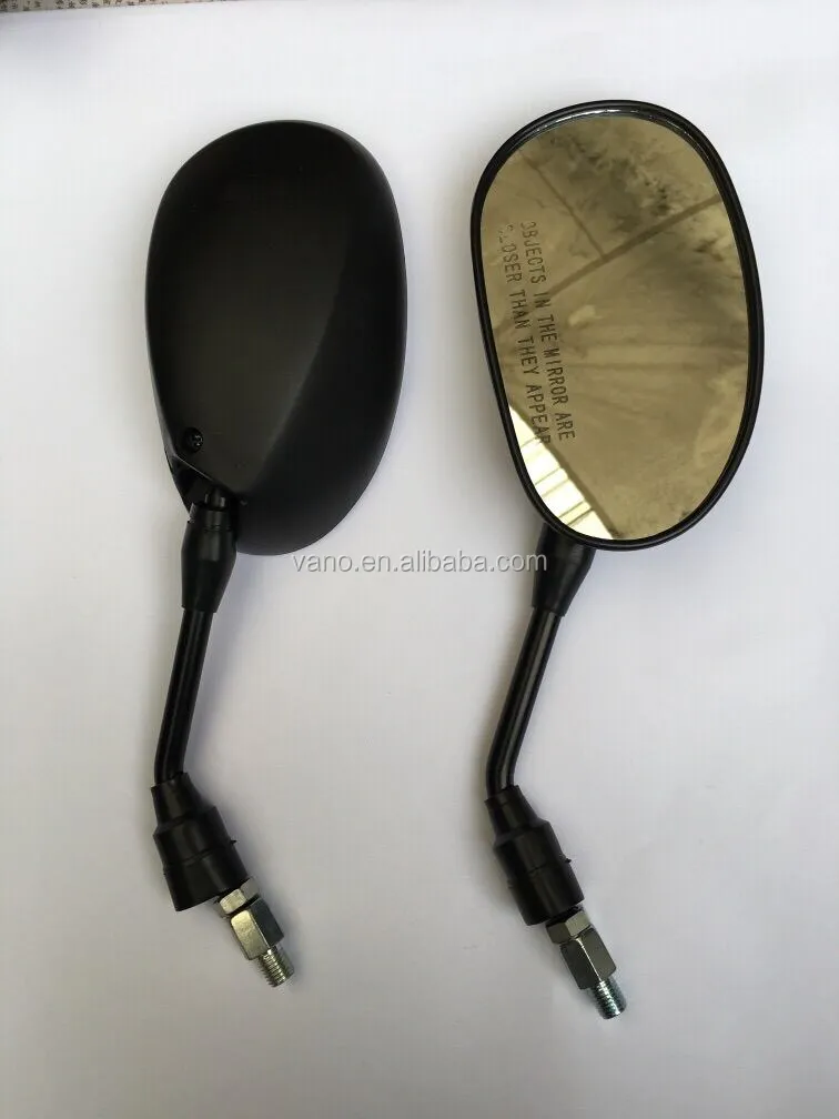 8mm blue ABS motorcycle side rear view mirrors