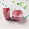 Factory sell with free sample biodegradable bamboo fiber children's tableware