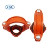 grooved pipe fittings ductile iron mechanical tee grooved outlet mechanical pipe fitting tee grooved connection