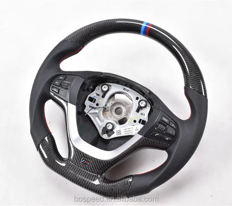 100 Real Carbon Fiber+ Leather Steering Wheel For Bmw X3 X4 Buy