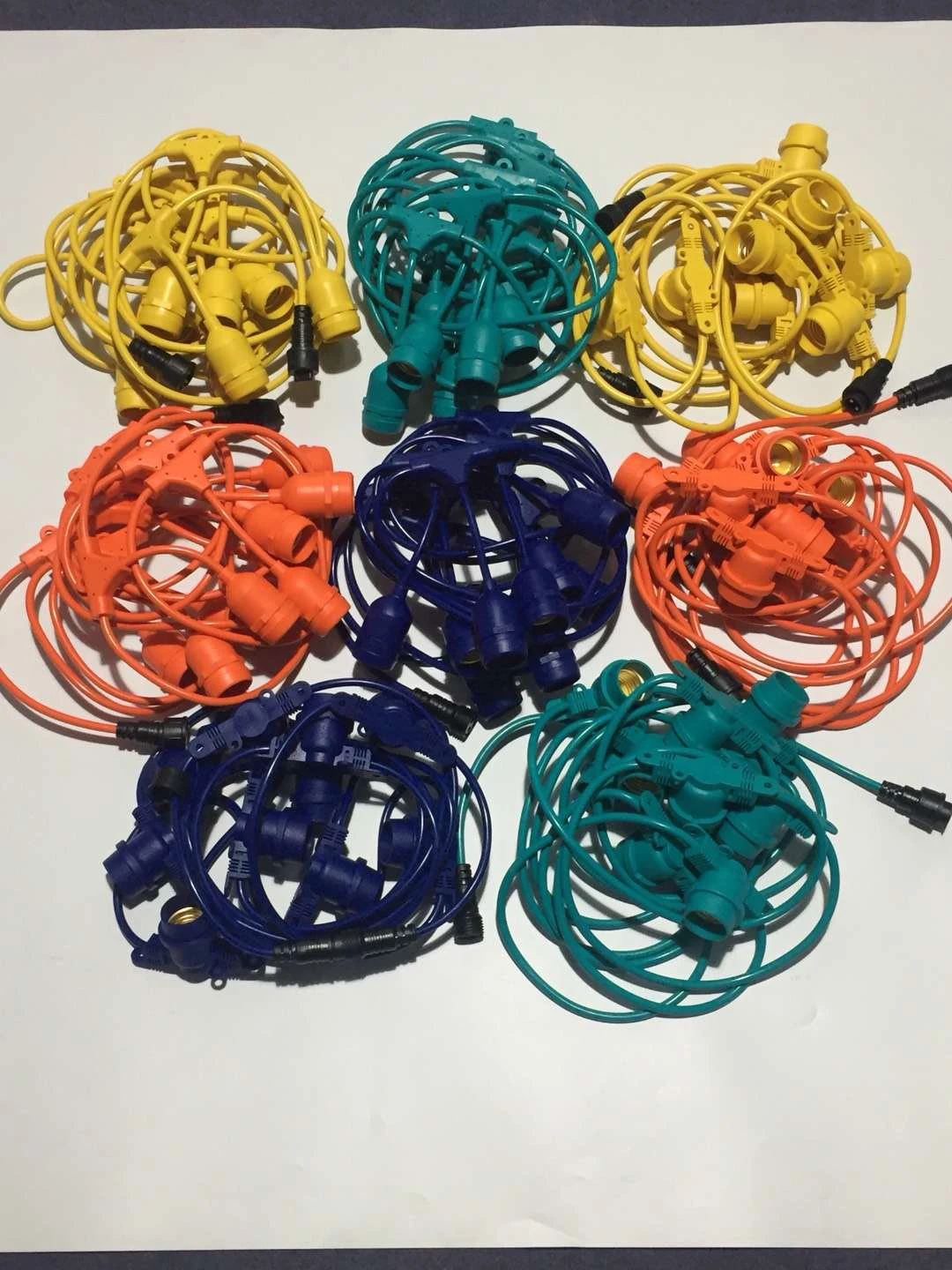 New Design Outdoor Rubber Cable Christmas E17 Led Light String Copper