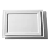 Well Designed Hotel Eco-friendly White Rectangle Food Serving Platter, Cheap White China Plates~