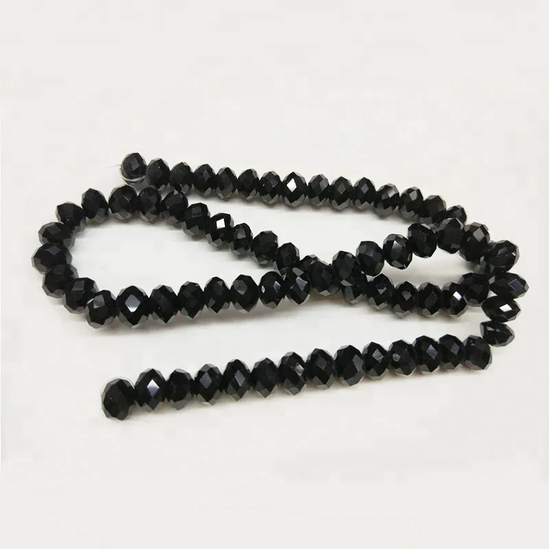 Wholesale beads crystal rondelle beads black crystal beads Alibaba