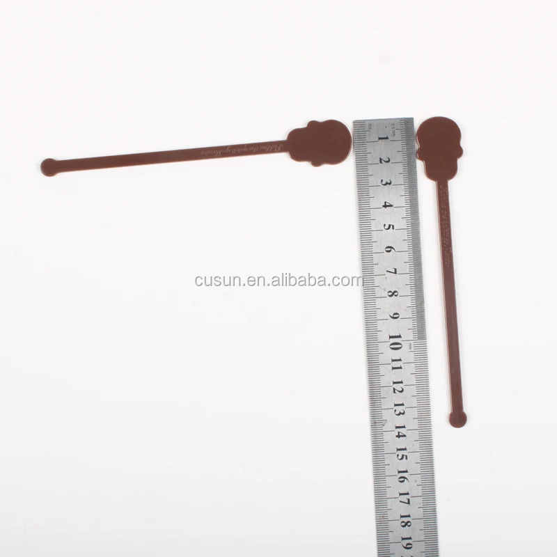 Logo personnalis&eacute; en plastique boisson agitateur/agitateurs de cocktail pour la barre et la partie