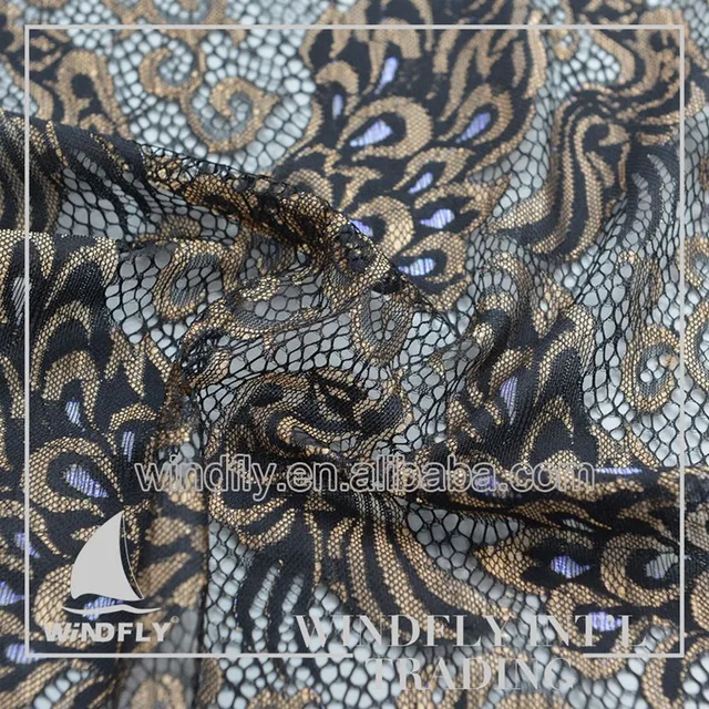 2017 African Suquin Textile Knitted Lace Material Fabric