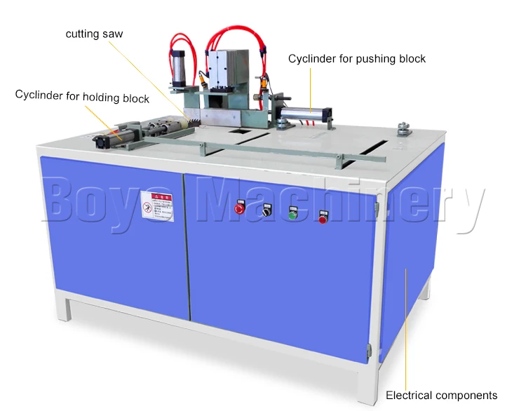 Automatic Wood Cutter Machine Pallet Block Cutting Saw Wood Pallet Cut off Saw